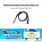Notebook Computer Security Cable Lock - Theft Deterrent Keyless Lock with 4 Digi Password -2.0M Length