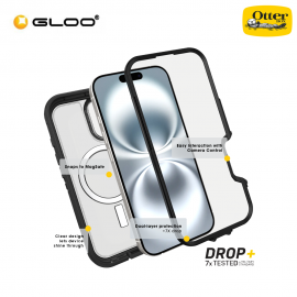 Otterbox Defender XT| Magsafe iPhone 16 Pro-Dark Side Clear/Black 840304769360