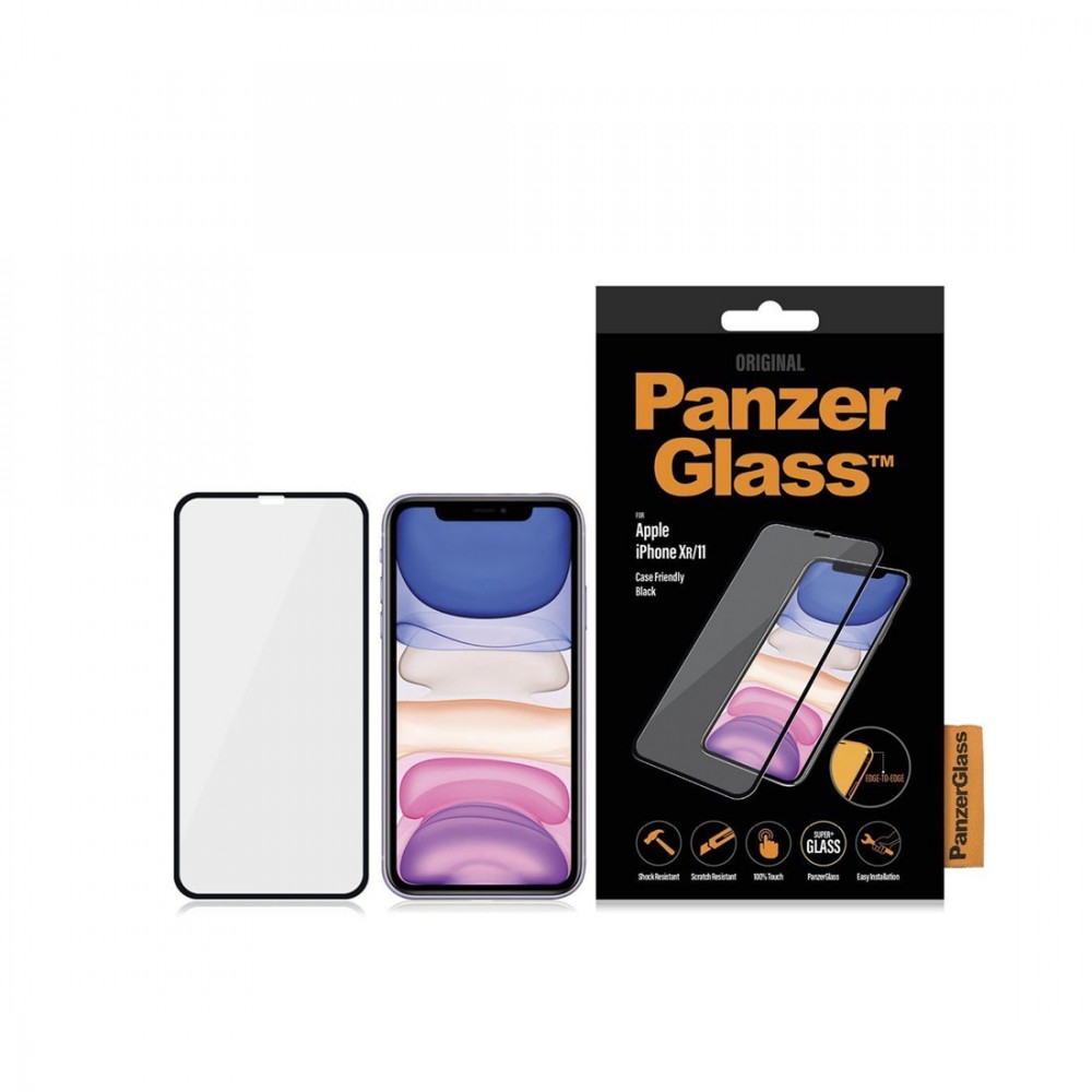 PanzerGlass CASE FRIENDLY iPhone XR/11, Black (2.5D) 5711724026652