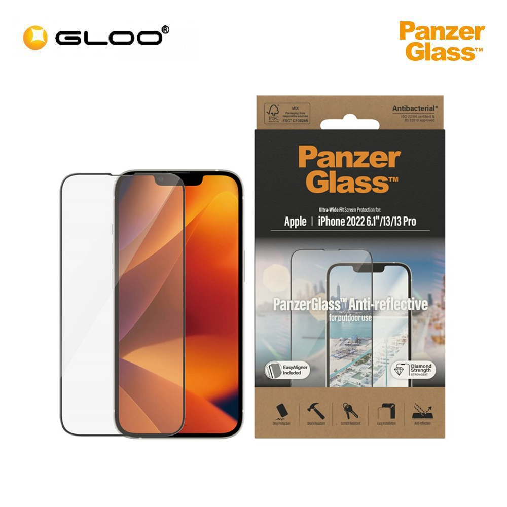PanzerGlass iPhone 14/13/13 Pro 6.1" CASE FRIENDLY (2.5D), Anti-Glare 5711724027871