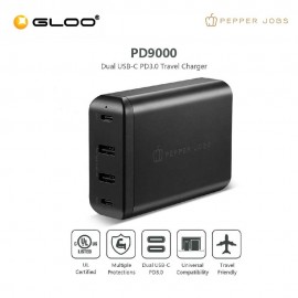 PEPPER JOBS 78W 4-Ports Dual USB-C PD Desktop Charger