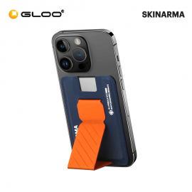 SKINARMA Kado Mag-Charge Card Holder with Grip Stand - Navy 8886461243109