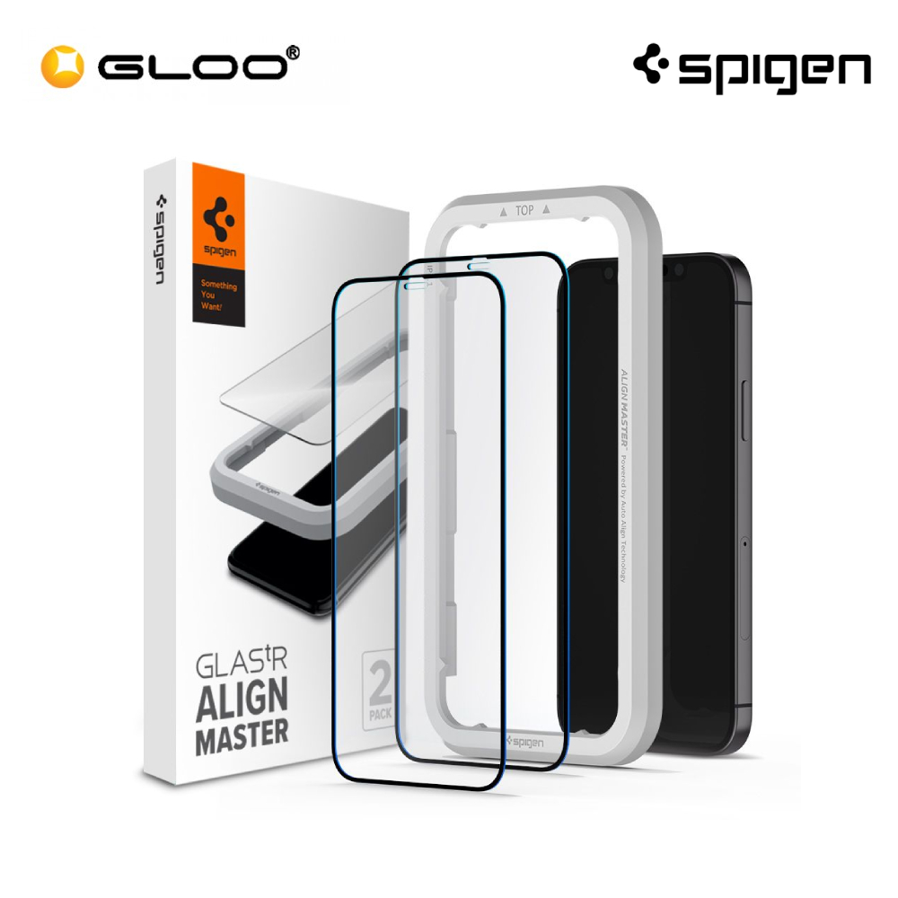 Spigen iPhone 12/12 Pro 6.1" Glas tR Align Master 2 Pack