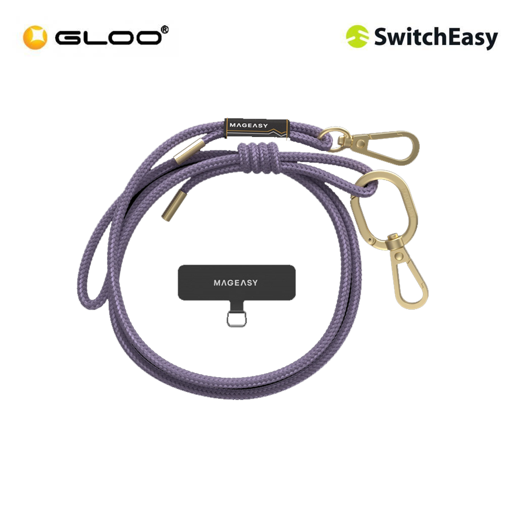 SwitchEasy STRAP + STRAP Card Lanyard 6mm - Very Peri 4895241114861