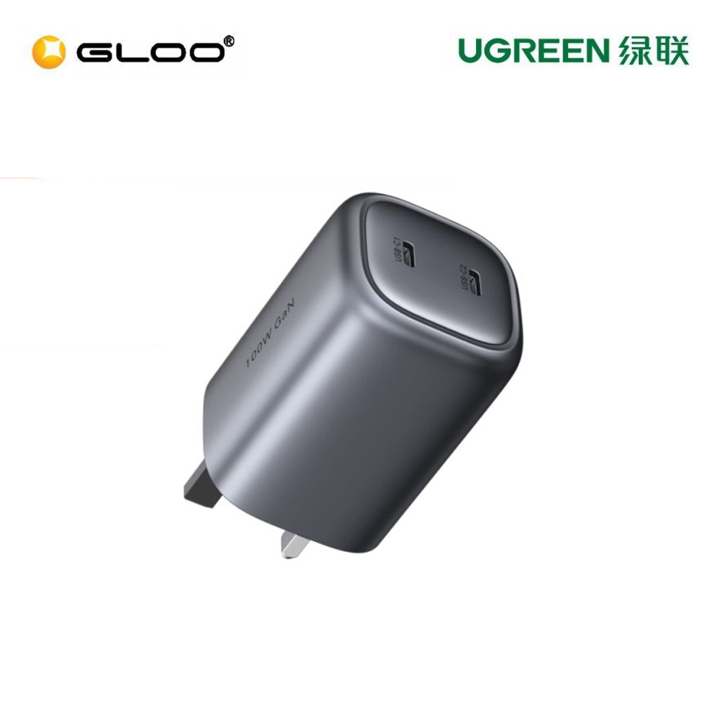 UGREEN-NEXODE -100W-USB-C-WALL-CHARGER-2-PORTS-POWER-ADAPTER-FAST-CHARGE-UG-CD254-50328