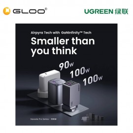 UGREEN NEXODE PRO 65W 2C1A GAN FAST CHARGER+USB-C TO USB-C CABLE 100W 1.5M UG-X755-25872