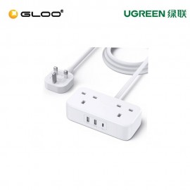 UGREEN DIGINEST POWER STRIP 2 AC OUTLETS + 30W 2A1C (WHITE) UG-CD280-50686