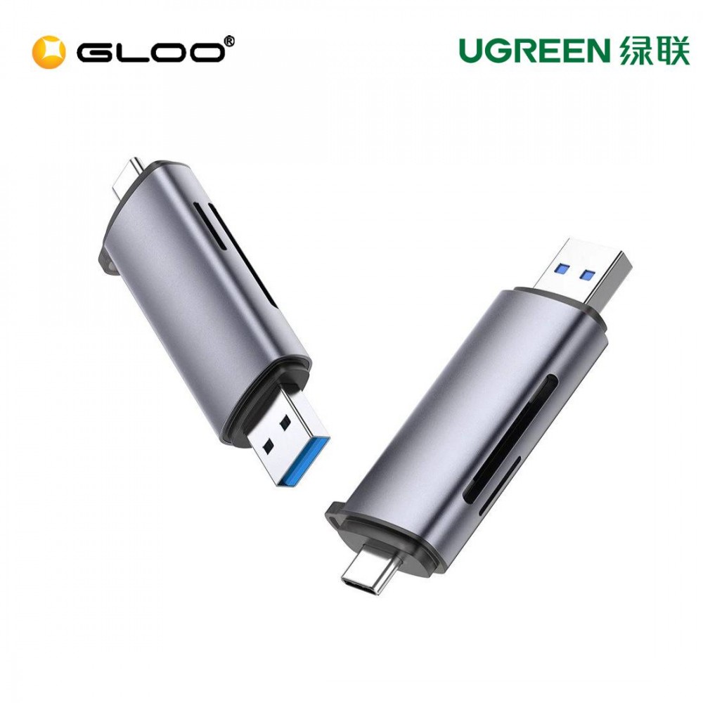 UGREEN USB-C+USB 3.0 TF/SD Card Reader with USB power-50706