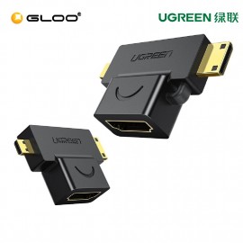 UGREEN Micro HDMI+Mini HDMI Male to HDMI Female Adapter-20144