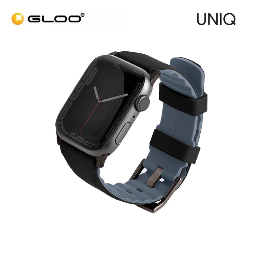 UNIQ LINUS Airosoft Silicon Apple Watch Strap 41/40/38mm - Midnight Black 8886463680865
