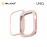 UNIQ MODUO Apple Watch Case with Interchangeable PC Bezel 45/44mm - Blush (Pink/White)