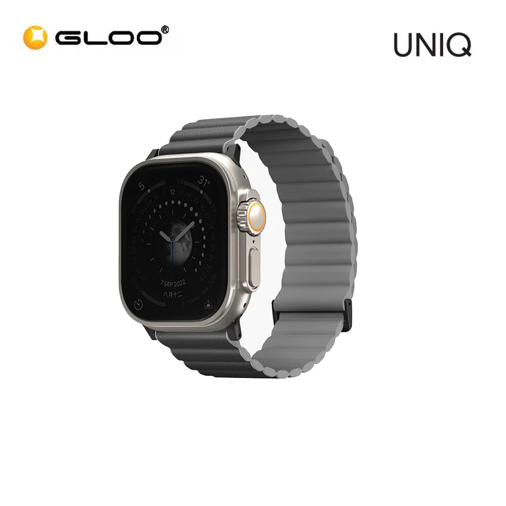 UNIQ Revix Premium Apple Watch 49mm-42mm - Charcoal (Charcoal/Ash Grey)