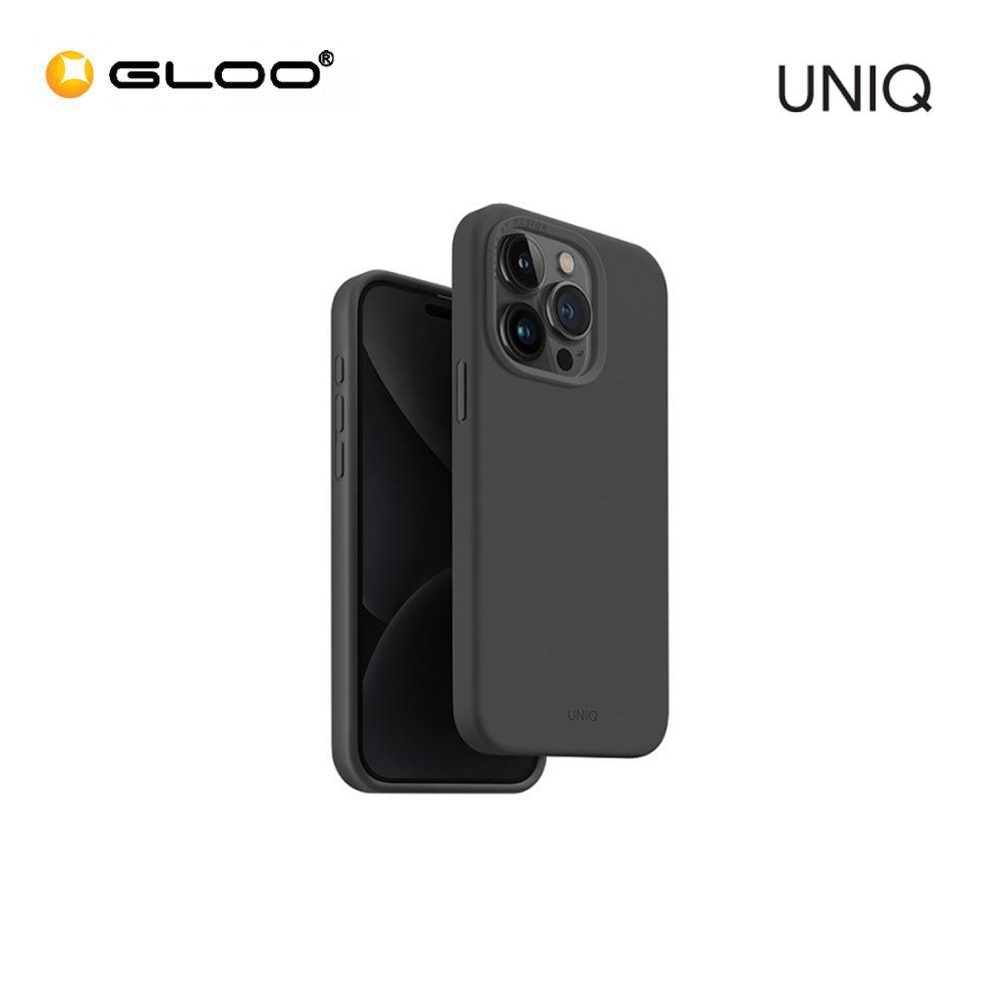 UNIQ Hybrid iPhone 15 Pro Max 6.7" Magclick Charging Lino Hue - Charcoal 8886463685730