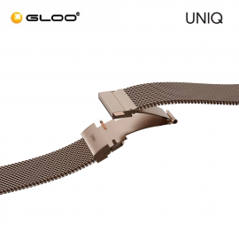 Uniq Dante Pro Self-Adjustable Mesh Steel Band for Apple Watch 42/41/40mm - Metallic Rose 8886463692226