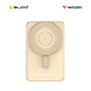 VERBATIM Charge 'n' Go 10,000mAh 5-in-1 Magnetic Wireless Charger with Stand (Type C x2) (GOLD) 32271