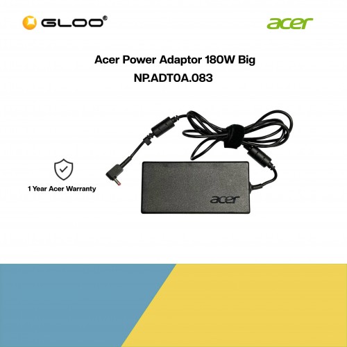 [Pre-order] Acer Power Adaptor 180W Big (NP.ADT0A.083) [ETA: 3-5 working days]
