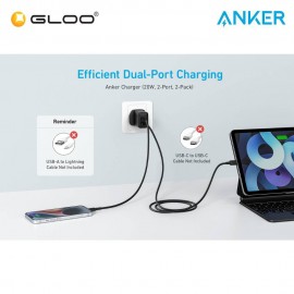 Anker A2348 20W Wall Charger (2 Ports) - Black