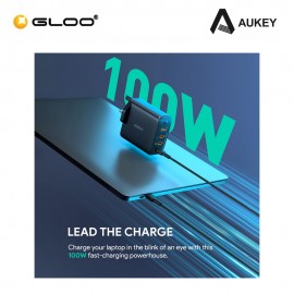 AUKEY 4-Port 100W Omnia II PD Charger Fast Charging Port PA-B7S 689323785599