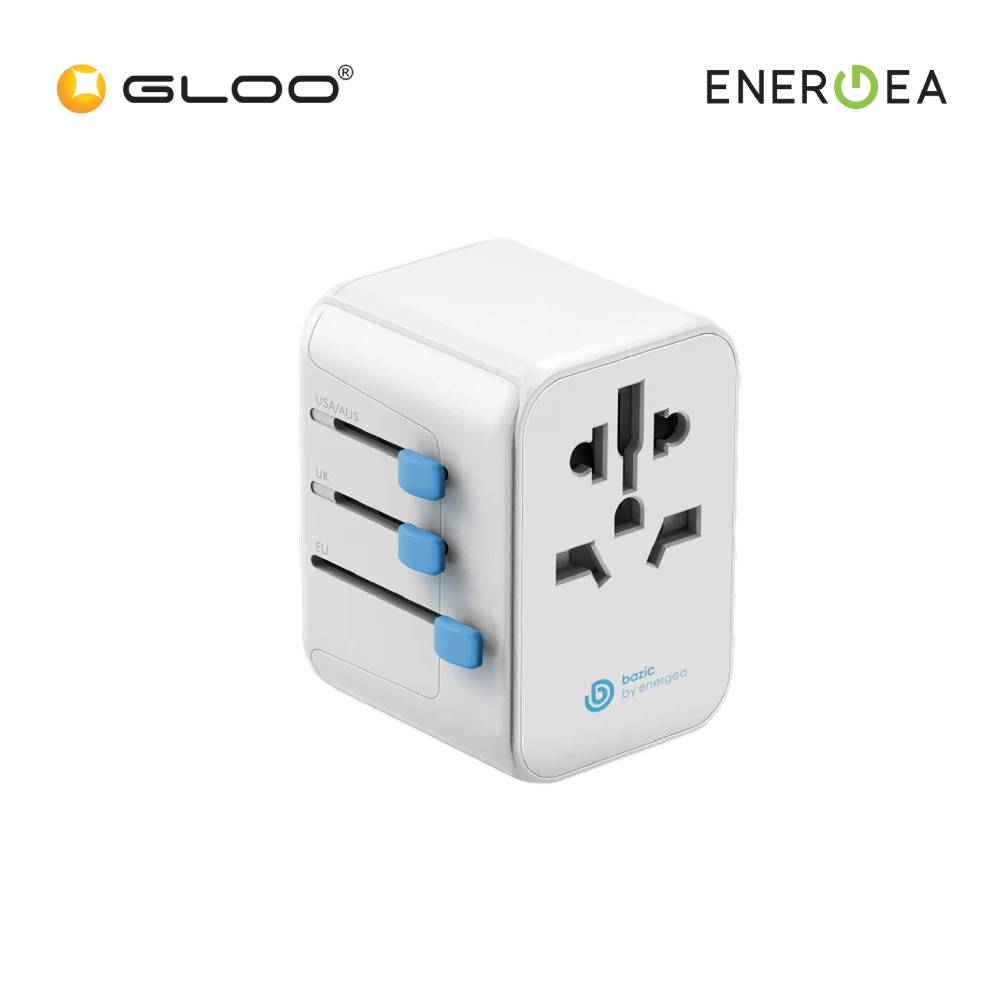 ENERGEA BAZIC GoPort Travel Adapter 28W - White 6957879461682