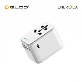 ENERGEA BAZIC GoPort Travel Adapter 28W - White 6957879461682
