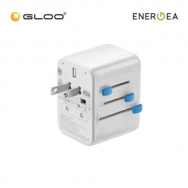 ENERGEA BAZIC GoPort Travel Adapter 28W - White 6957879461682