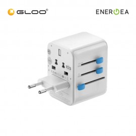 ENERGEA BAZIC GoPort Travel Adapter 28W - White 6957879461682