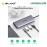 UGREEN USB-C To 3*USB 3.0 A+HDMI+VGA+RJ45 Gigabit+SD/TF+AUX3.5mm+PD Converter Adapter- 80133