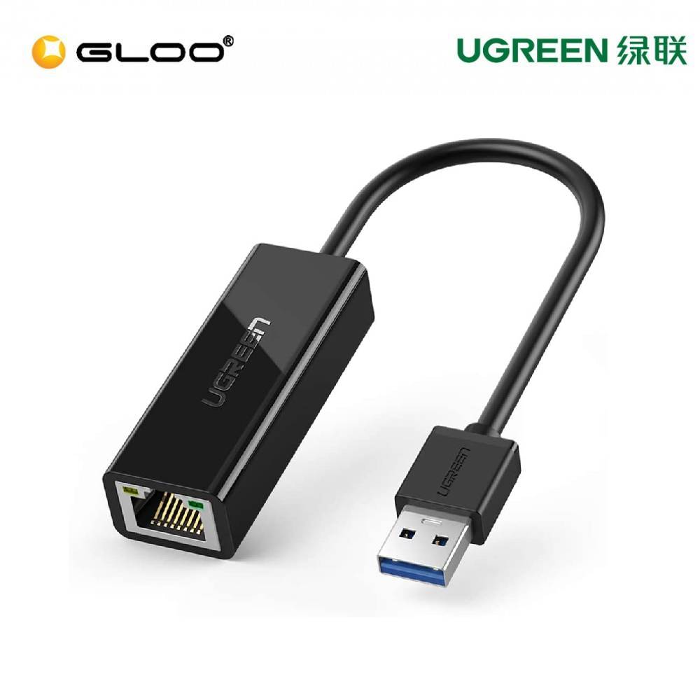 UGREEN USB 3.0 Gigabit Ethernet Adapter (Black) - 20256