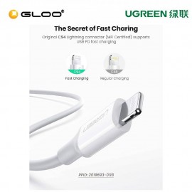 Ugreen 20W PD Fast Charger With 1m USB-C To Lightning Cable 70297 6957303872978