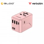 Verbatim UTA-08 45W Travel Adapter - Pink 023942301752