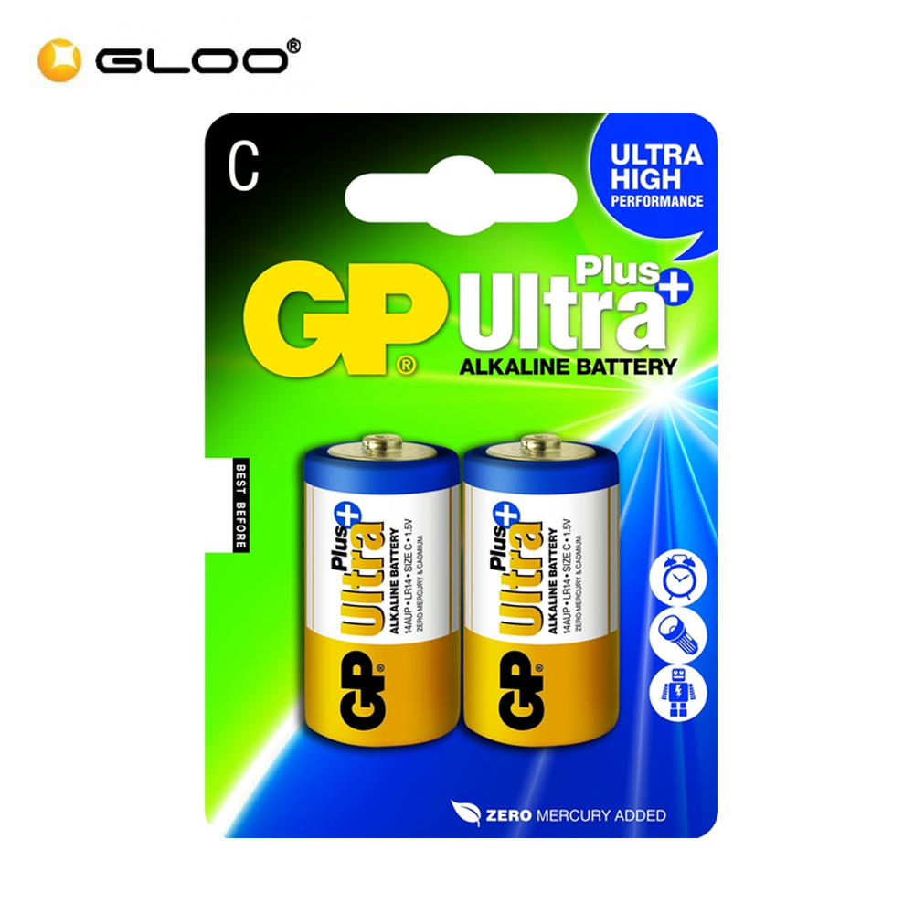GP Ultra Plus Alkaline Battery 2S C  GPPCA14UP002  4891199100390