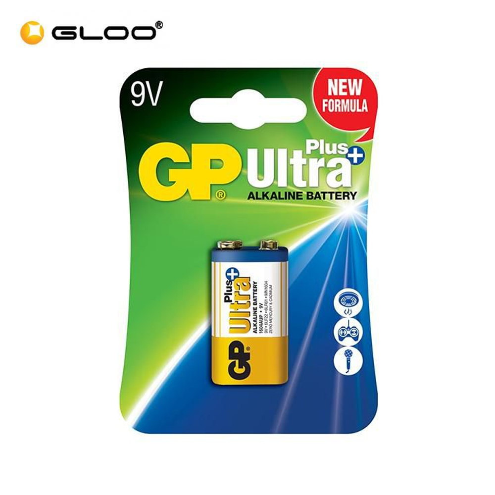 GP Ultra Plus Alkaline Battery 9V  GPPVA9VUP001  4891199100420