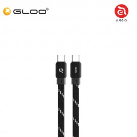 ADAM elements CASA MF100 USB-C to USB-C 60W Magnetic Flat Charging Cable 100cm-Black/Flat ACBADMF100BK 840741116321