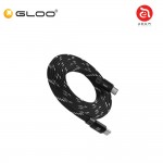 ADAM elements CASA MF200 USB-C to USB-C 60W Magnetic Flat Charging Cable 200cm-Black/Flat ACBADMF200BK 840741116352