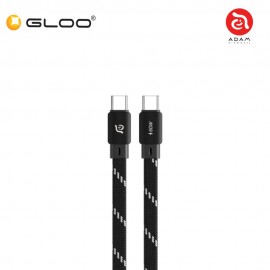 ADAM elements CASA MF200 USB-C to USB-C 60W Magnetic Flat Charging Cable 200cm-Black/Flat ACBADMF200BK 840741116352