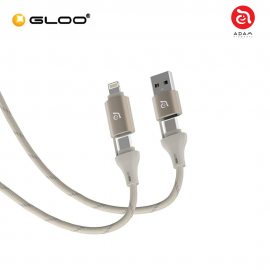 ADAM elements PeAk MS401 4-in-1 60W Magnetic Charging Cable (Titanium) ACBADMS401TM 840741117793