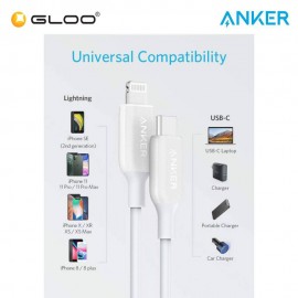 Anker PowerLine III Flow USB-C to lightning connector 0.9M - Purple 