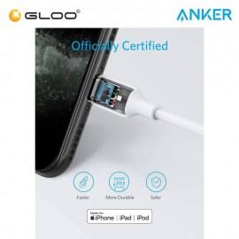 Anker PowerLine III Flow USB-C to lightning connector 0.9M - White 