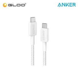 Anker 322 USB C to USB C Cable (6ft Braided) - White 