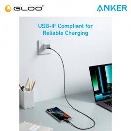 Anker 322 USB-C to USB-C Cable (6ft Braided) - Black