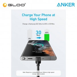 Anker 322 USB-C to USB-C Cable 0.9M - Black 
