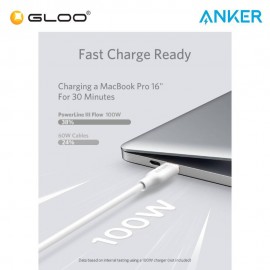 Anker USB-C to USB-C Cable PL III Flow CTC 6ft - Black