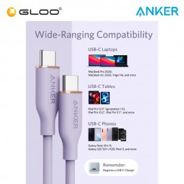 Anker USB-C to USB-C Cable PL III Flow CTC 6ft - Black