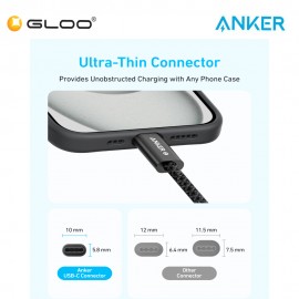 Anker Zolo USB-C to USB-C Cable (1m, 240W) - Black A8060