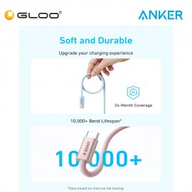 Anker Zolo USB-C to USB-C Cable (1m, 240W) - White A8060