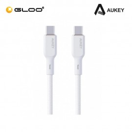 AUKEY Circlet Blink 100W Aramid Fiber Core USB C to C Cable 1M CB-KCC101-WH 689323785315