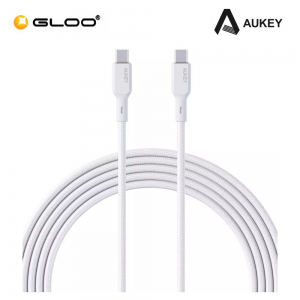 AUKEY Circlet Blink 100W Aramid Fiber Core USB-C to C Cable 1.8M CB-KCC102-WH 689323785339