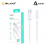AUKEY Nylon Braided 1.8M USB-A to USB-C Cable - White 689323785896