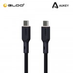 Aukey 1M 240W Silicon USB C to USB C cable Black 689323787265