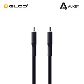 Aukey 1M 240W Silicon USB C to USB C cable Black 689323787265